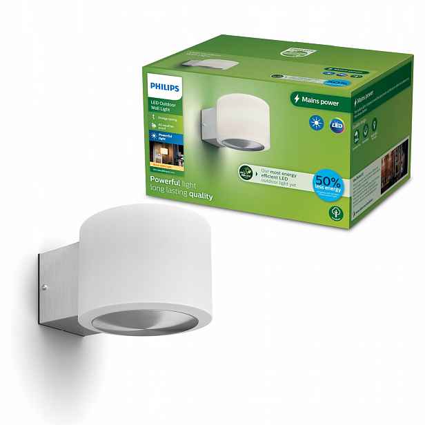 Zahradní nástěnné svítidlo Led venkovní lampa 4.3W 2700K IP44 Otis Ultra Philips