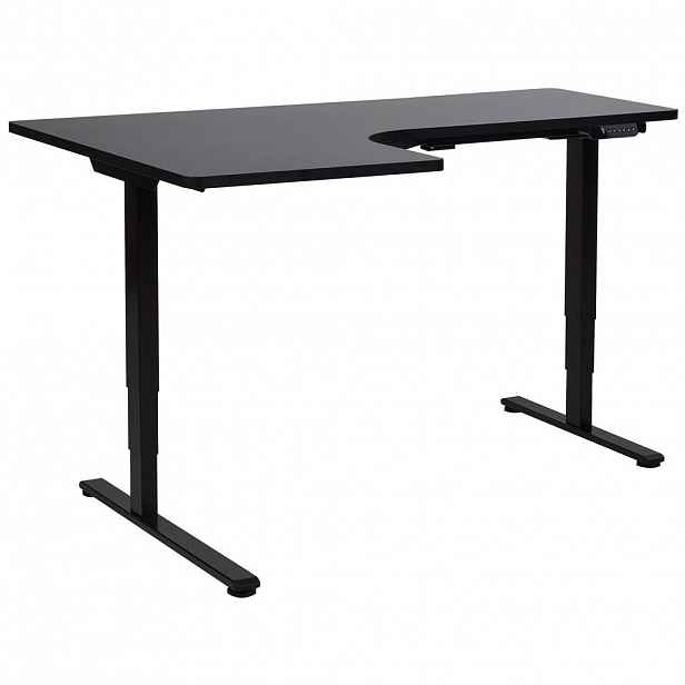 Beliani PSACÍ STŮL 160x60 cm elektrický Černý Destines