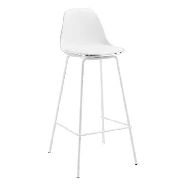 Bílá barová židle (výška sedáku 65 cm) Brighter – Kave Home