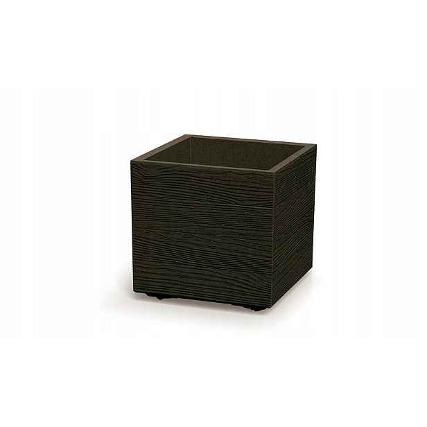 Madera Case Eco Wood DMA400W Káva Eco čtvercový Květináč na kolečkách
