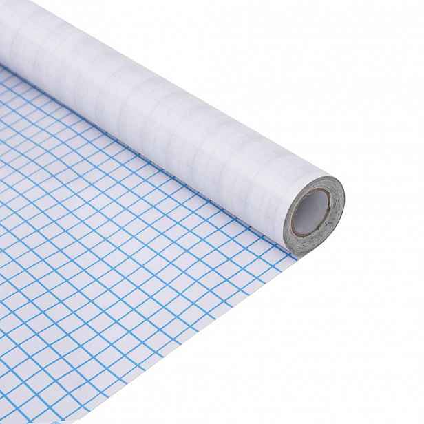 vidaXL Okenní fólie matné pruhovaný design PVC