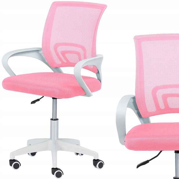 Otočné Křeslo Kancelářská Židle Ergonomická, Nastavitelná Pro Mládež Kolečka