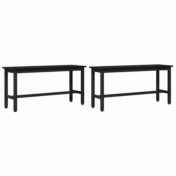 vidaXL Jídelní lavička 100 x 32,5 x 48,5 cm 2 ks