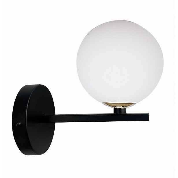 Nástěnné svítidlo Candellux Kama 1xG9 28W ocel/sklo černá/bílá