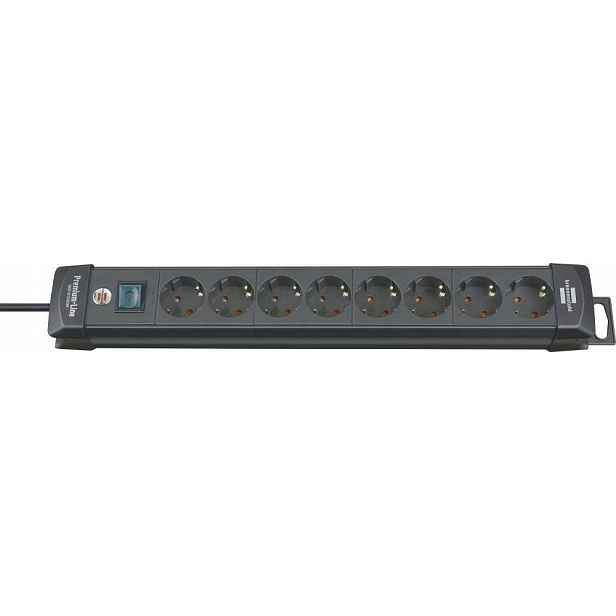 Napájecí lišta Premium8 zásuvek H05VV-F3G1,5 3 m