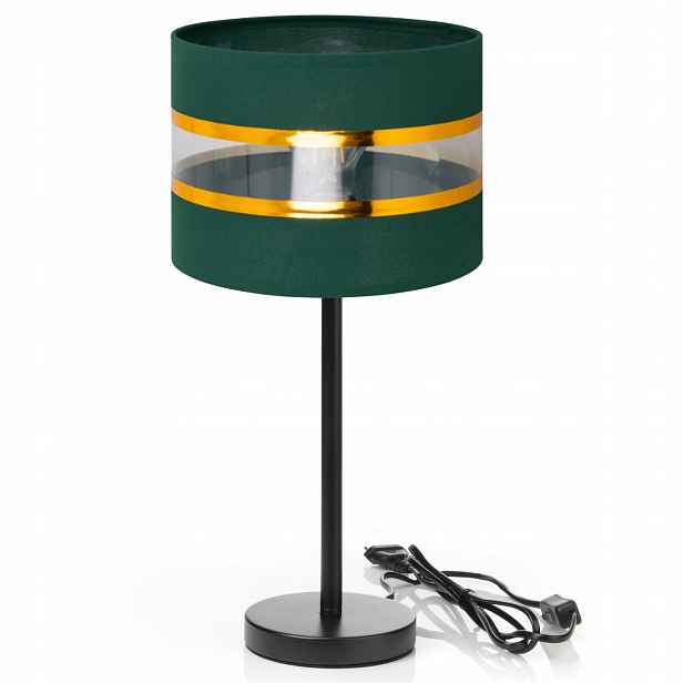 Noční Lampa Stolní E27 Zlatá Loftová Láhev