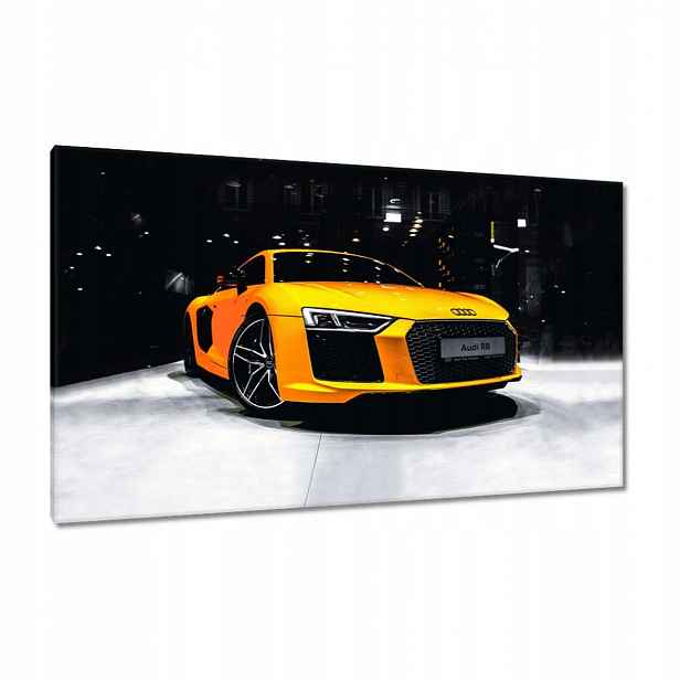 Obrazy 120x70 Žluté Audi Audica R8