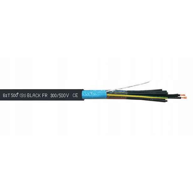 Ovládací kabel BiT 500 (St) Black Fr 2x2x0,5 300/500V SB2556 /100 mb