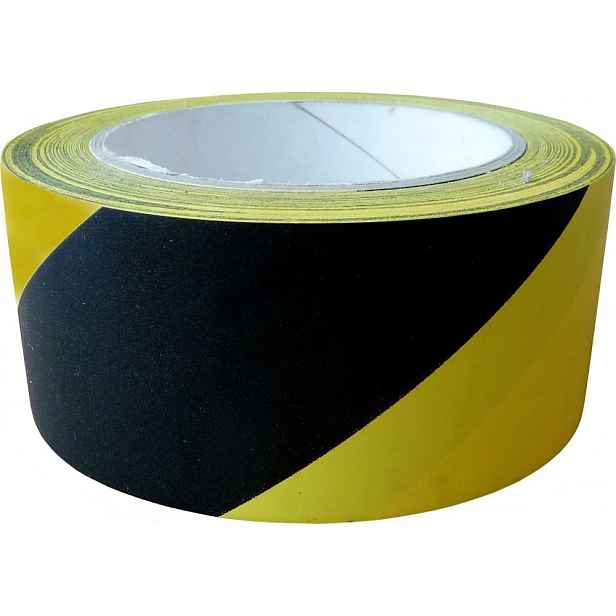PLX Samolepící páska výstražná žluto-černá 50mm x 33m