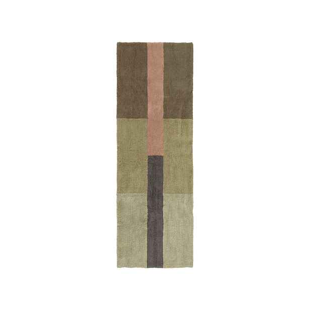 Ručně tkaný vlněný běhoun 80x230 cm Chroma Dusty Pink – Lorena Canals