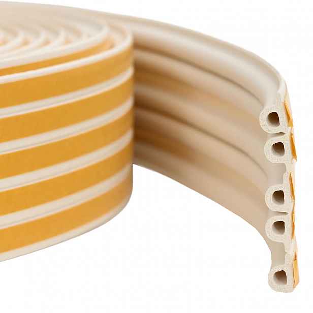 vidaXL Samolepicí okenní těsnění Bílá 9 x 6 mm 50 m EPDM pěna