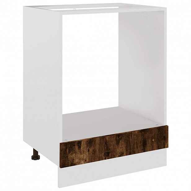 vidaXL Skříňka na troubu "Riga" kouřový dub 60 x 46 x 81,5 cm, dřevěné podlahy