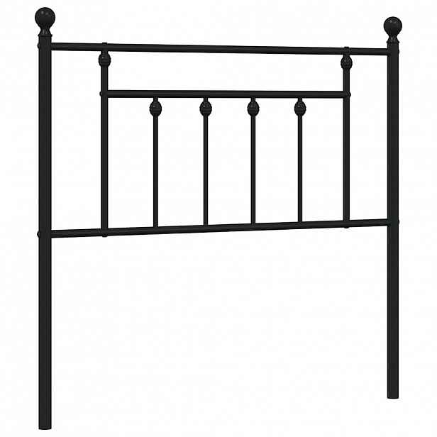 vidaXL Kovové náhradní čelo postele černé 90 cm