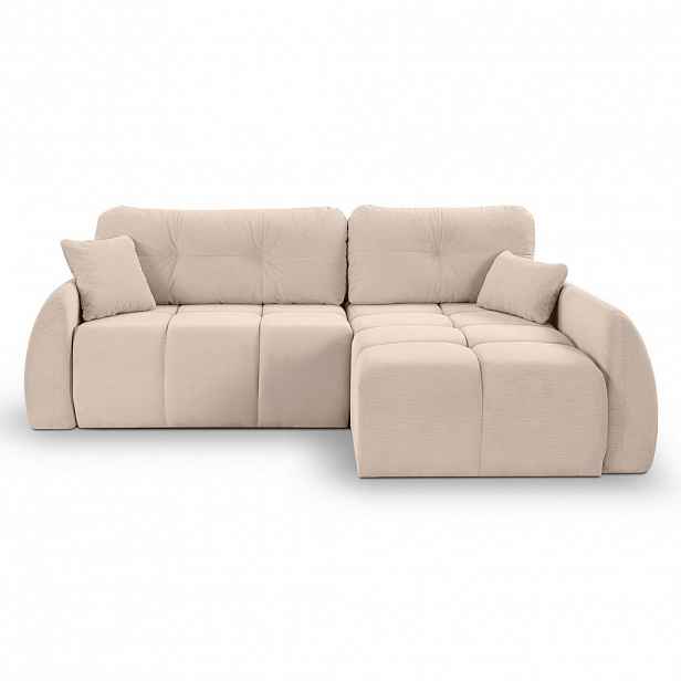 MID.YOU ROHOVÁ SEDAČKA, textil, béžová