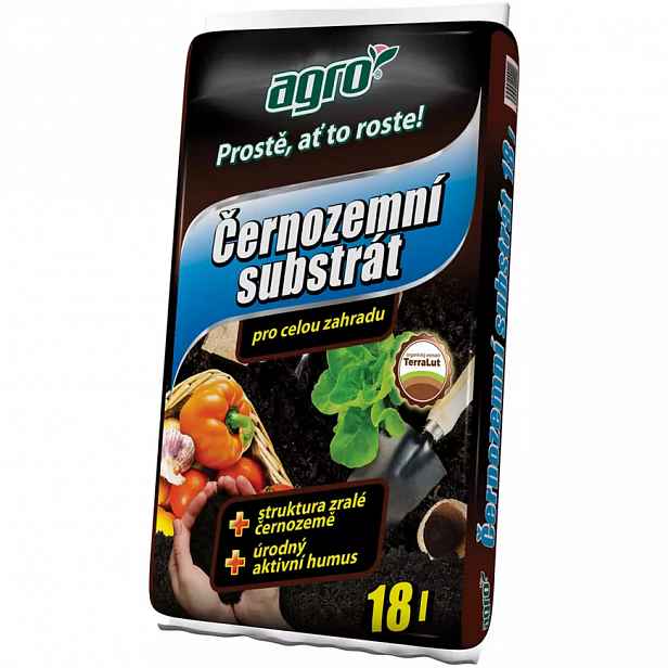 Agro černozemní substrát pro celou zahradu 18 l