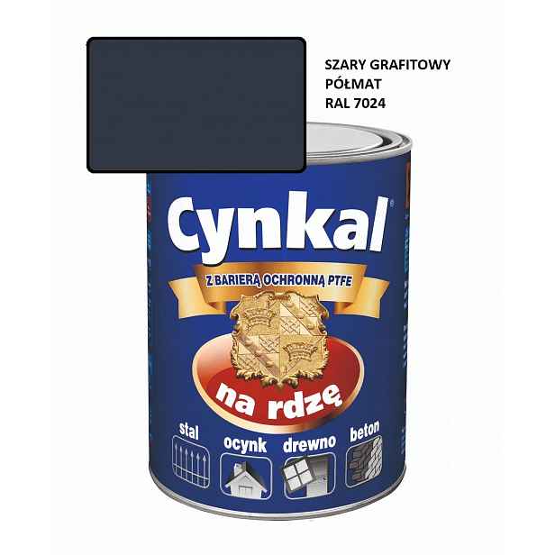 Barva na střechu Cynkal 10L Grafit Polomat 7024