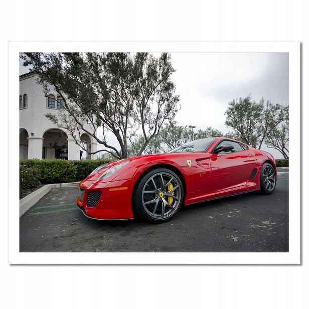 Plakáty v rámu 40x30 Červené auto Ferrari