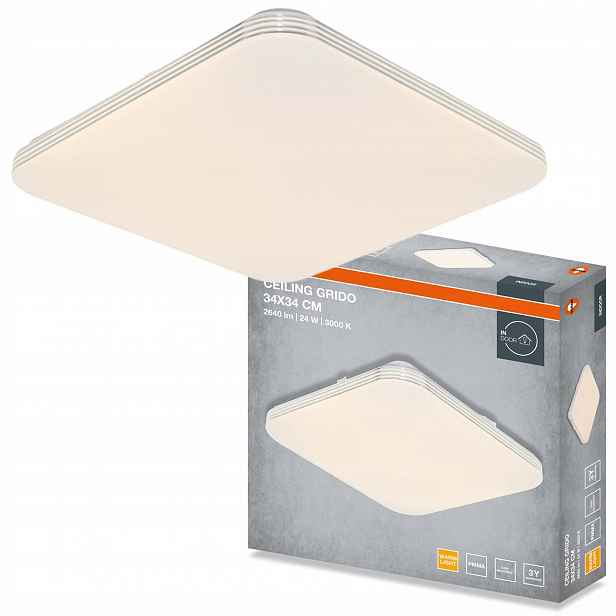 Stropní Svítidlo Led Stropní Svítidlo Nástěnné svítidlo Panel 24W 1680lm 3000K Osram