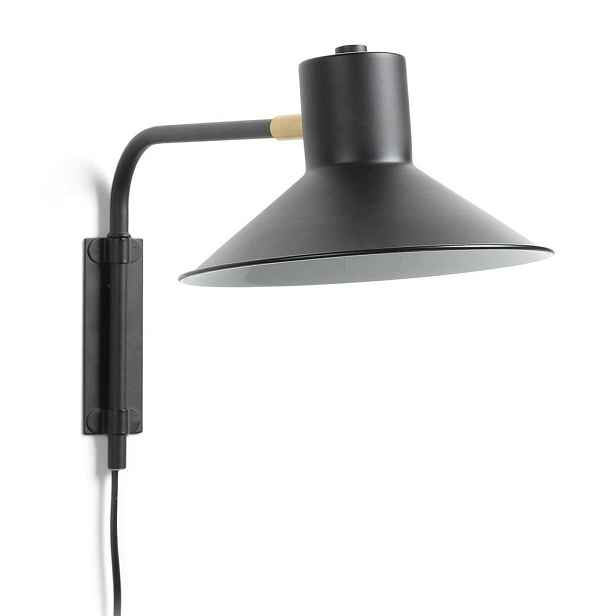Černé nástěnné svítidlo ø 20 cm Aria – Kave Home