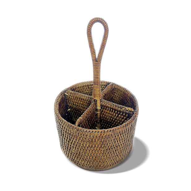 Sambonet Stojan na příbory, kolekce Radici, Ø 20 cm, výška 13 cm, medově hnědá 58237-20
