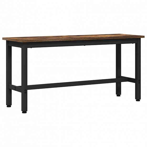vidaXL Jídelní lavička 100 x 32,5 x 48,5 cm Inženýrské dřevo a ocel