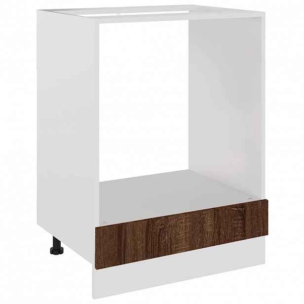 vidaXL Skříňka na troubu "Riga" hnědý dub 60 x 46 x 81,5 cm, dřevěné
