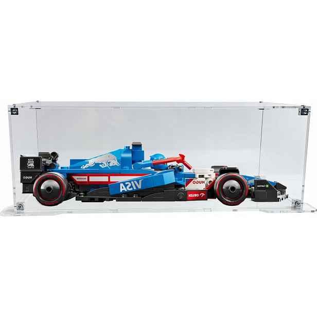 Vitrína s podstavcem Drewlandia pro sadu Lego 77246 Formule F1 Visa Cash App