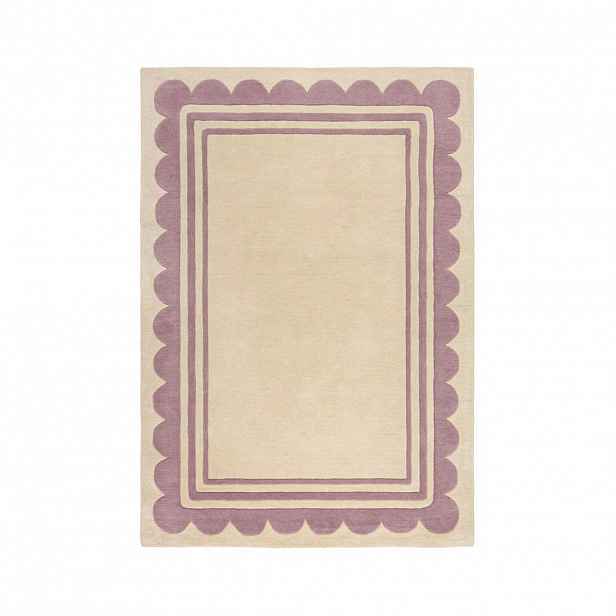 Flair Rugs RUČNĚ TKANÝ KOBEREC, 120/170 cm fialová, béžová