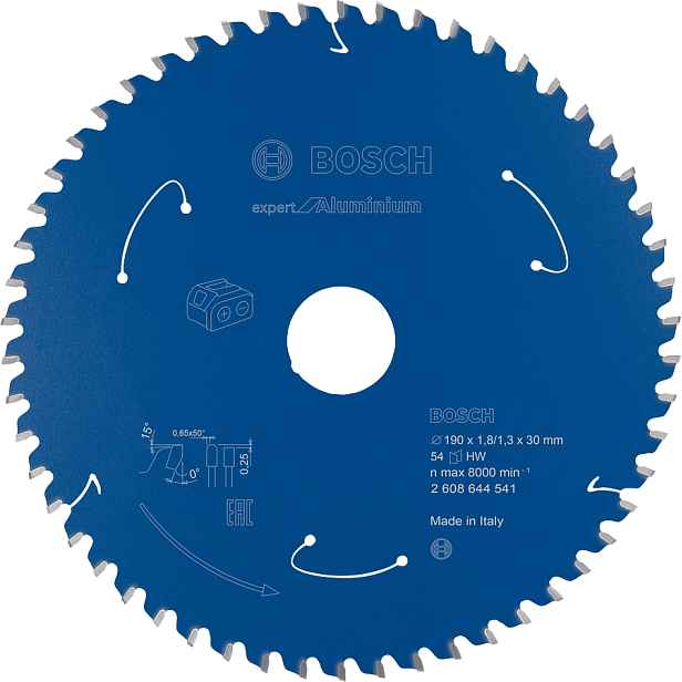 Kotouč Bosch Expert for Aluminium AKU 190×30×1,3 mm 54 z.