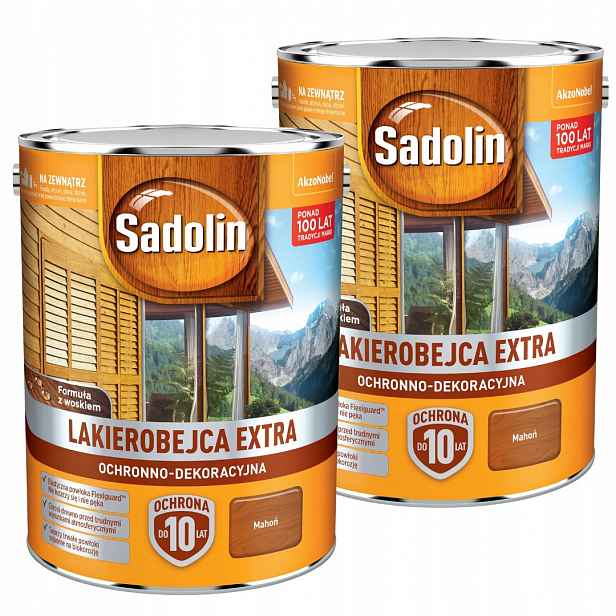 Sadolin Extra Lakobejca 10L Mahagon Set 2x5L