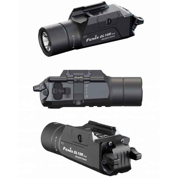 Svítilna na pistoli zbraň Fenix GL19R V2.0 1200lm 420 m Usb-c Glock A Další
