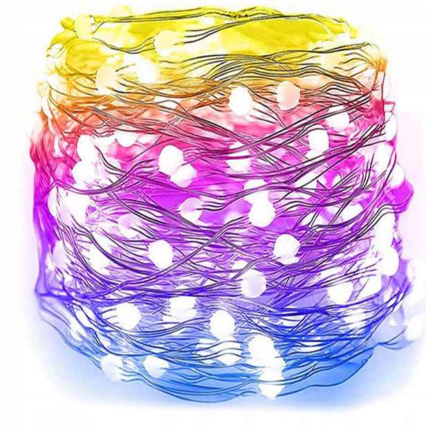 Vánoční Osvětlení Na Stromeček Led Drátky Vánoční Ozdoby Girlanda Na Baterie 100 Led