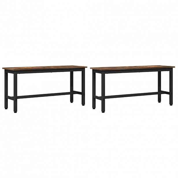 vidaXL Jídelní lavička 2 ks 100 x 32,5 x 48,5 cm