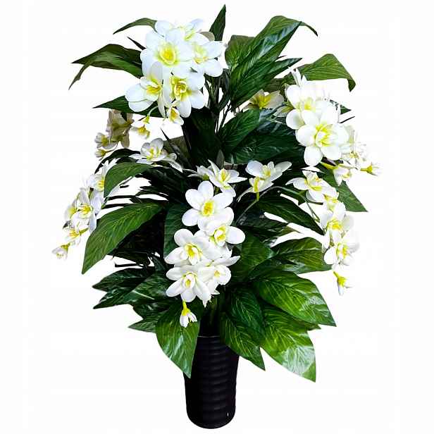Květinový květináč Jasmín Gardenia 85 cm umělá květina V Květináči
