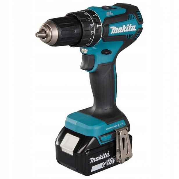 Makita DHP485RTJ aku příklepová vrtačka bezuhlíková 18V/2*5Ah, 50Nm, 0-500/