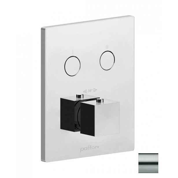 Paffoni Compact Box - Termostatická baterie pod omítku, pro 2 spotřebiče, nerez CPT518ST