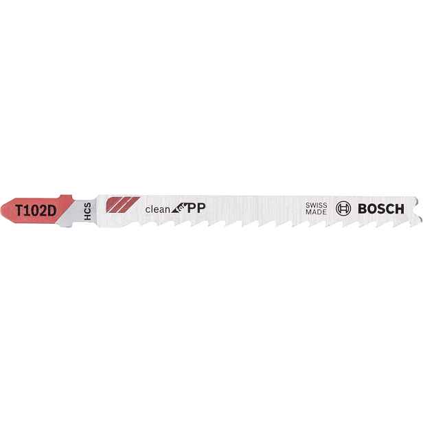Plátek pilový Bosch T 102 D Clean for PP 3 ks