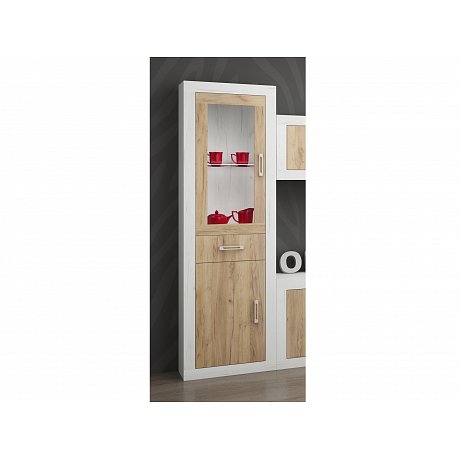 VERIN/14, regál 1DSW, craft bílý/craft zlatý