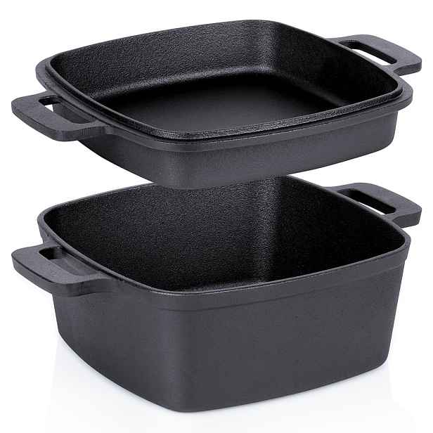 Hrnec s litinovým víkem 2v1 Cast Line 25 cm, 4,5 l 1,8 l