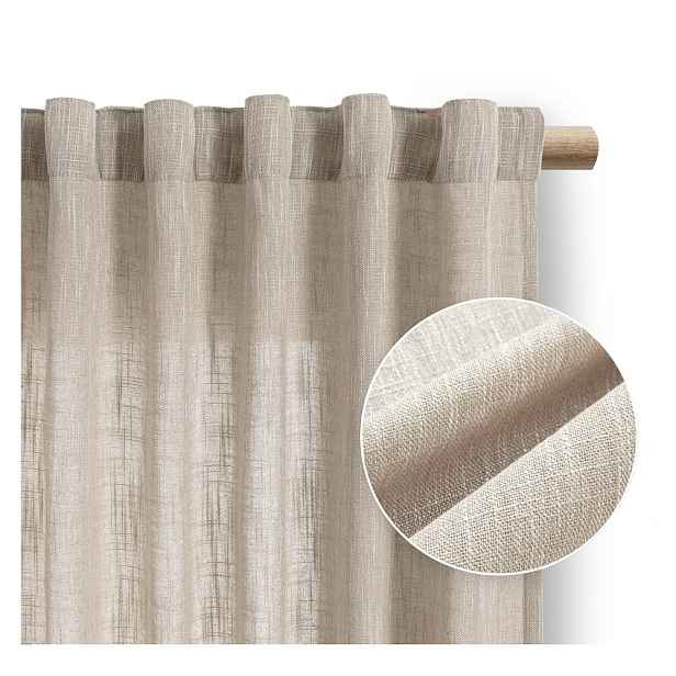 Béžový závěs 140x250 cm Valeta – Restilo