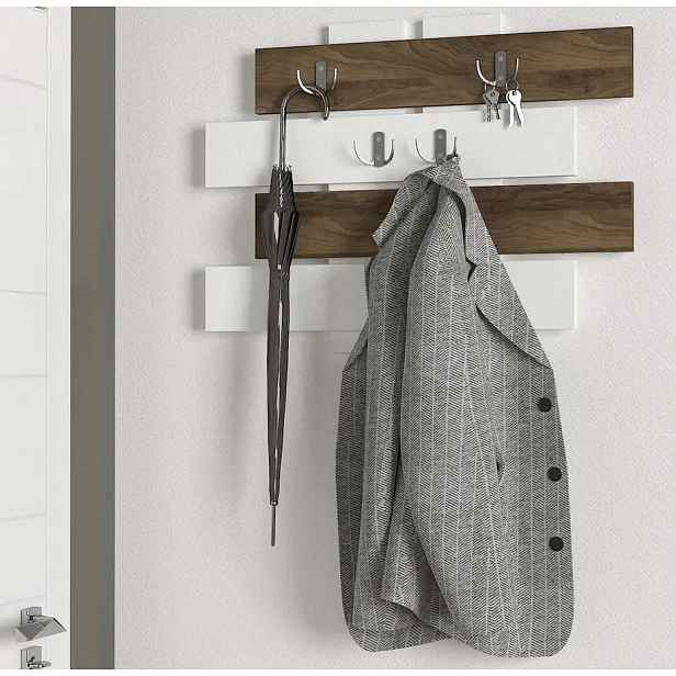 Casarredo Věšák HAVSA bílá/ořech