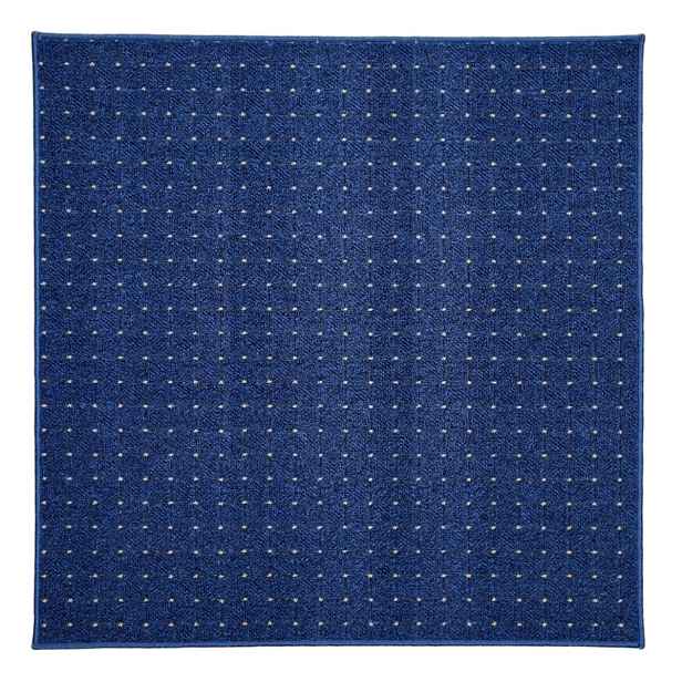 Kusový koberec Udinese modrý čtverec, 200x200, modrá, chodba / předsíň, Condor Carpets