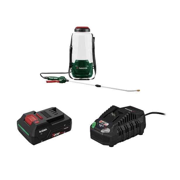 ParksideÂ® Aku tlakovĂ˝ postĹ™ikovaÄŤ Pdsa D3, Smart 4 Ah