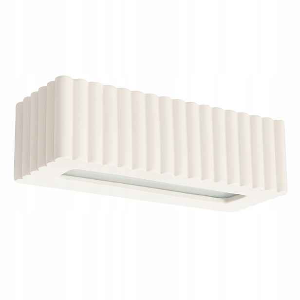 Béžové ryhované nástěnné svítidlo nahoru a dolů E27 15W Rigata Sollux Lighting