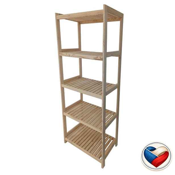 Tonap regál do spíže 5 polic borovice 80×173×43 cm