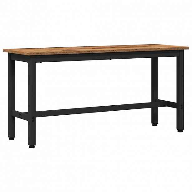 vidaXL Jídelní lavička Staré dřevo 100 x 32,5 x 48,5 cm