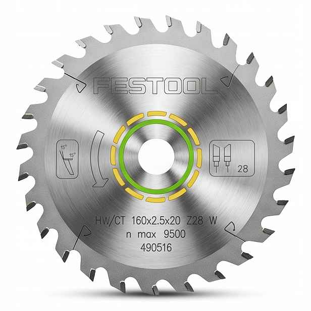 Kotouč Na Dřevo Osb Desky Pokosové Pily Festool 160 mm Hw 160 x 2,2 x 20 W2