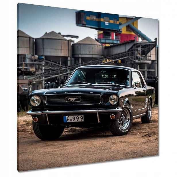 Obrazy 80x80 Černý Ford mustang Auto