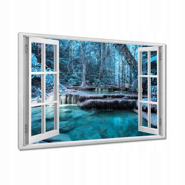 Obrazy 90x60 Erawan Modrý vodopád