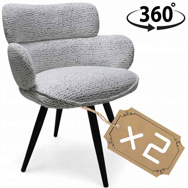 2xČALOUNĚNÉ Křeslo Do Obývacího Pokoje Moderní Loft Glamour Kuchyně